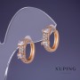 Сережки Xuping 16х5мм "позолота 18К"